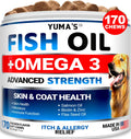 Brandywines Time Omega 3 fish oil chews for dogs, skin and coat supplement, 170 chews in a natural pet supplement jar.