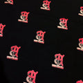 Black summer full print pet vest for small dogs by Brandywines Time, featuring vibrant floral design and comfortable fit.