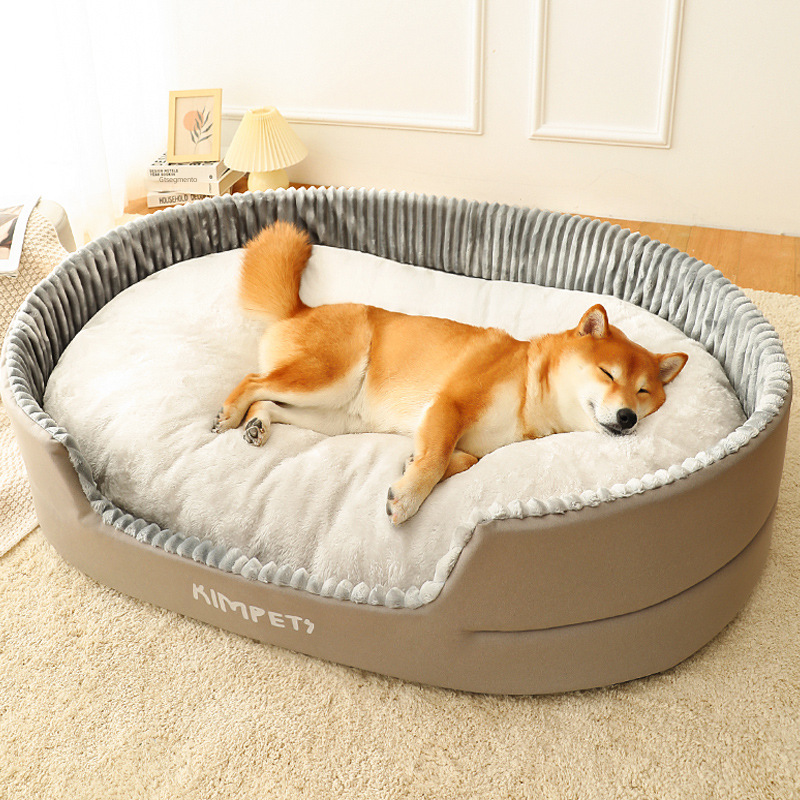 Green washable dog bed cover by Brandywines Time, removable and suitable for universal pet beds.