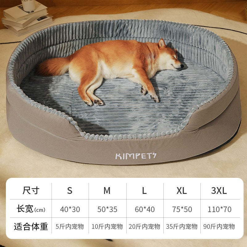 Green washable dog bed cover by Brandywines Time, featuring a soft, removable cover for easy cleaning on pet beds.