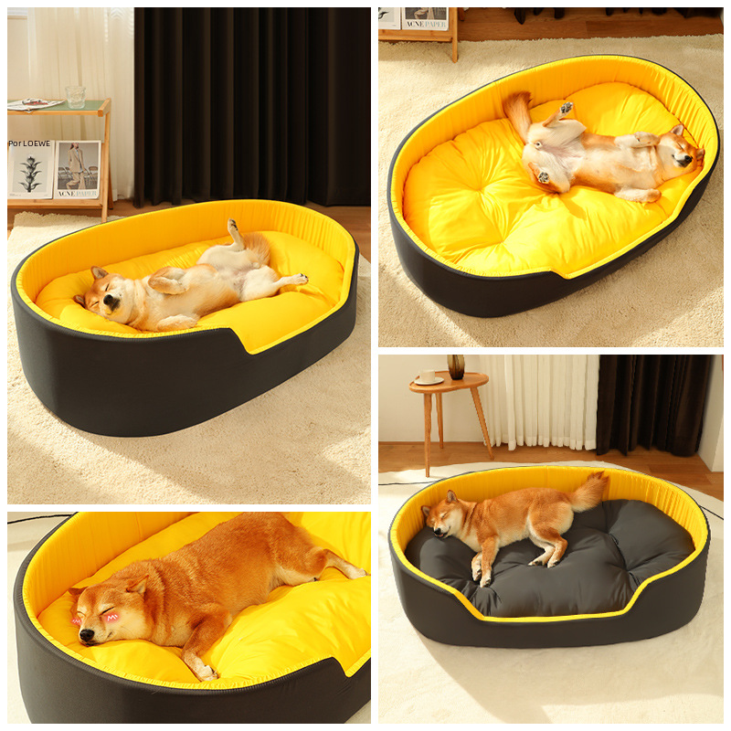Green washable dog bed cover by Brandywines Time, removable and designed for universal pet beds, perfect for easy cleaning.