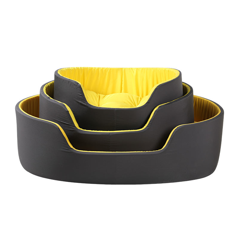 Green washable dog bed cover by Brandywines Time, made for universal pet beds, featuring a removable, easy-to-clean design.