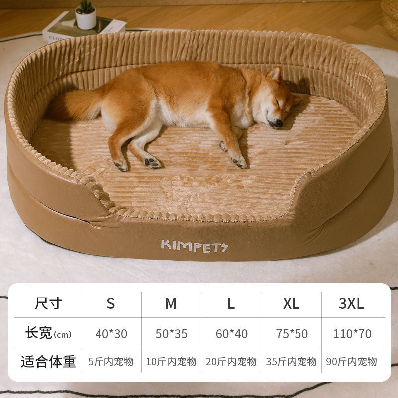 Green washable dog bed cover by Brandywines Time, designed for universal pet beds with a removable, easy-to-clean cover.