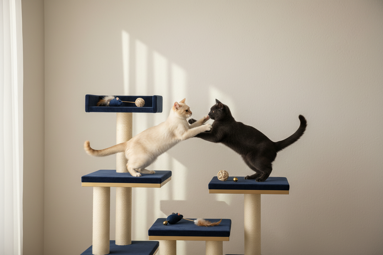 Cats Playing