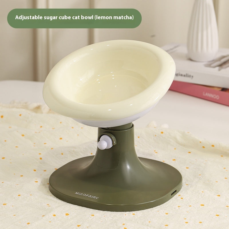 Lifting Ceramic Cat Feeding Bowl Pet Tableware