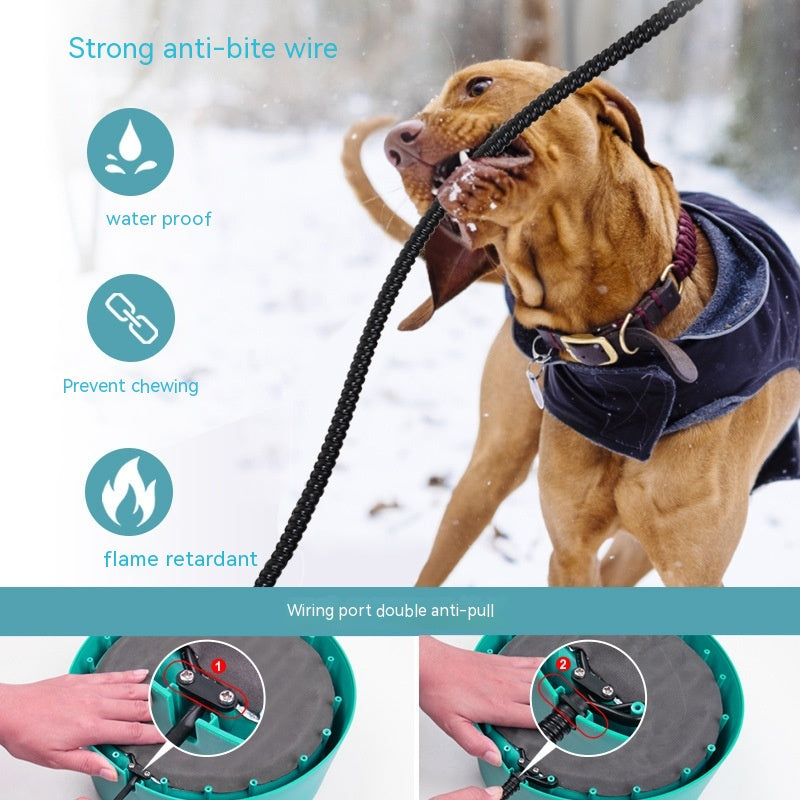 L Pet Heating Bowl Pet Tableware Anti-fall Non-slip Constant