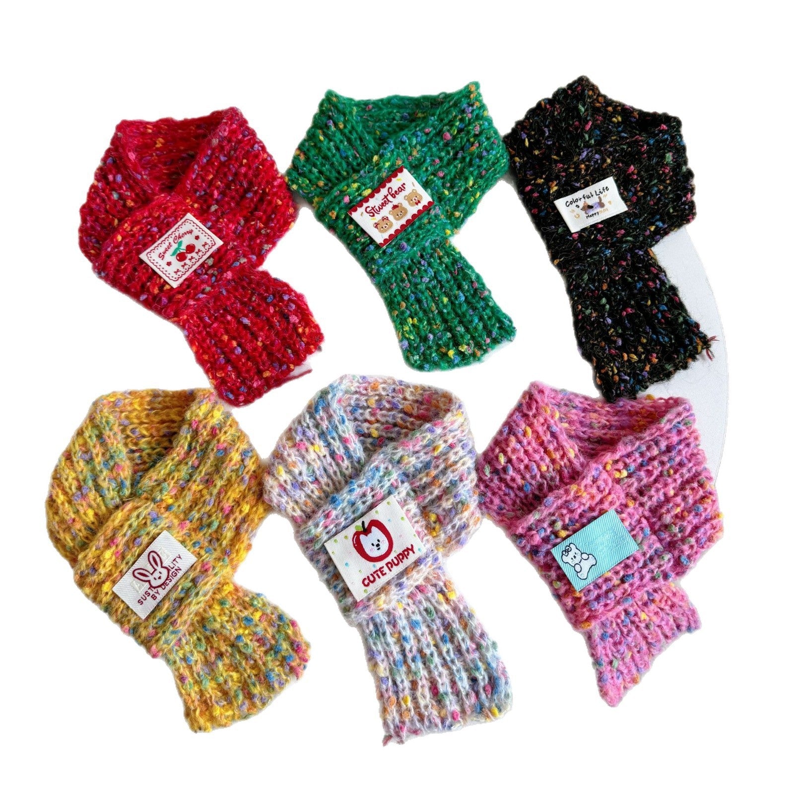 Knitted Warm Bib And Saliva Towel For Dogs