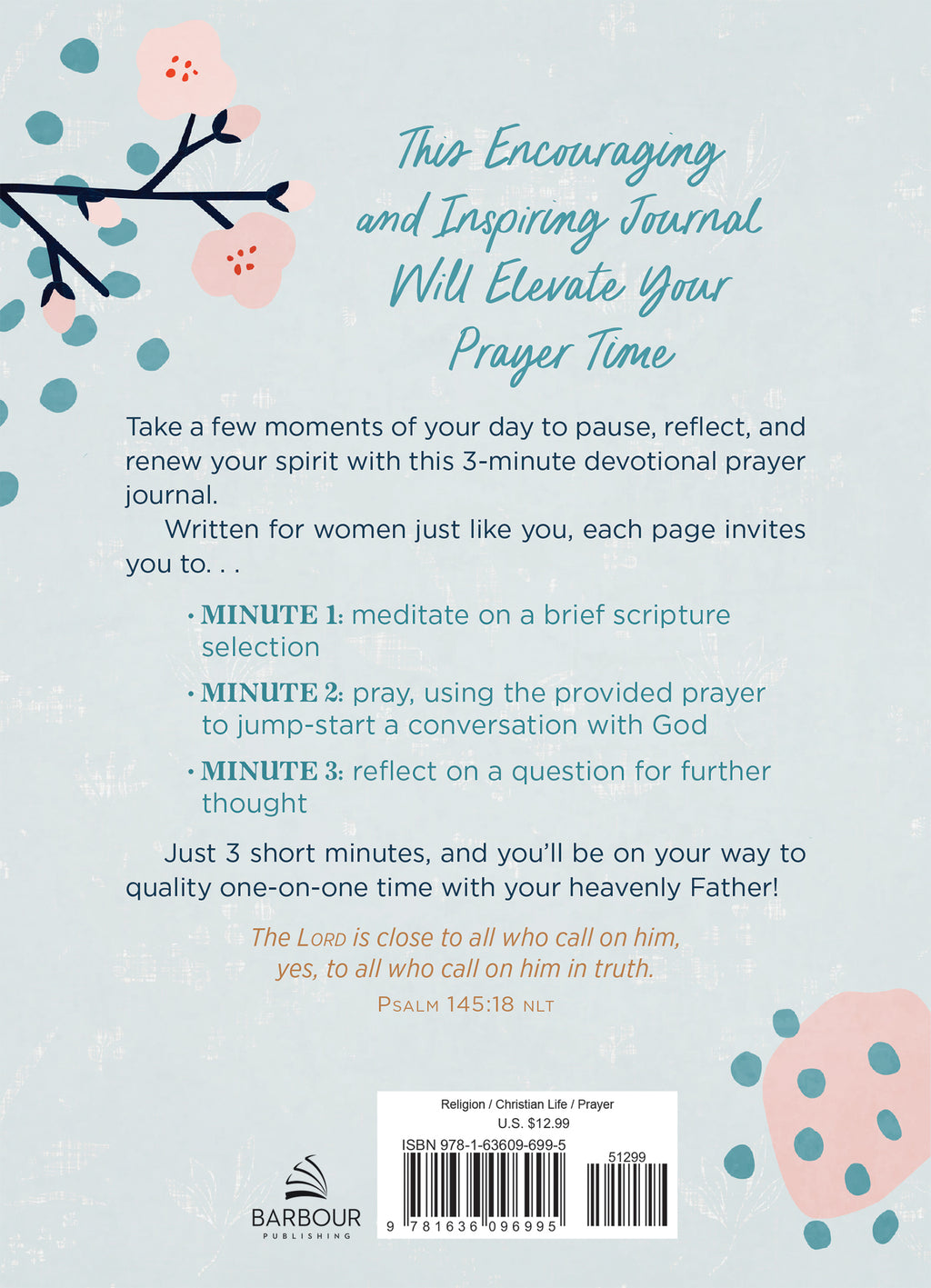 Religious prayer journal titled "Faithful in Prayer" by Erin Chronos, featuring a journal with devotional prompts and a spiritual design.
