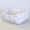Luxury Soft Dog Bed from Hello Doggie Inc. Whisper Collection in Baby's Breath, large size, plush and cozy for pets.