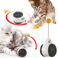 interactive tumbler cat toy with a ball, designed for pets to promote play and mental stimulation.