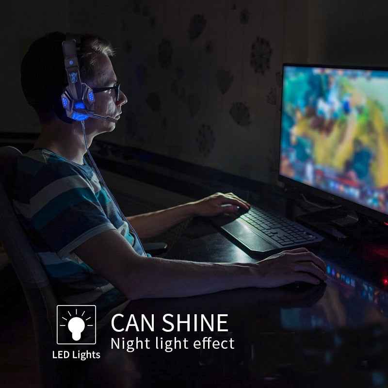 Led Light Gamer Headset – Wired Performance for Ultimate Gaming Experience