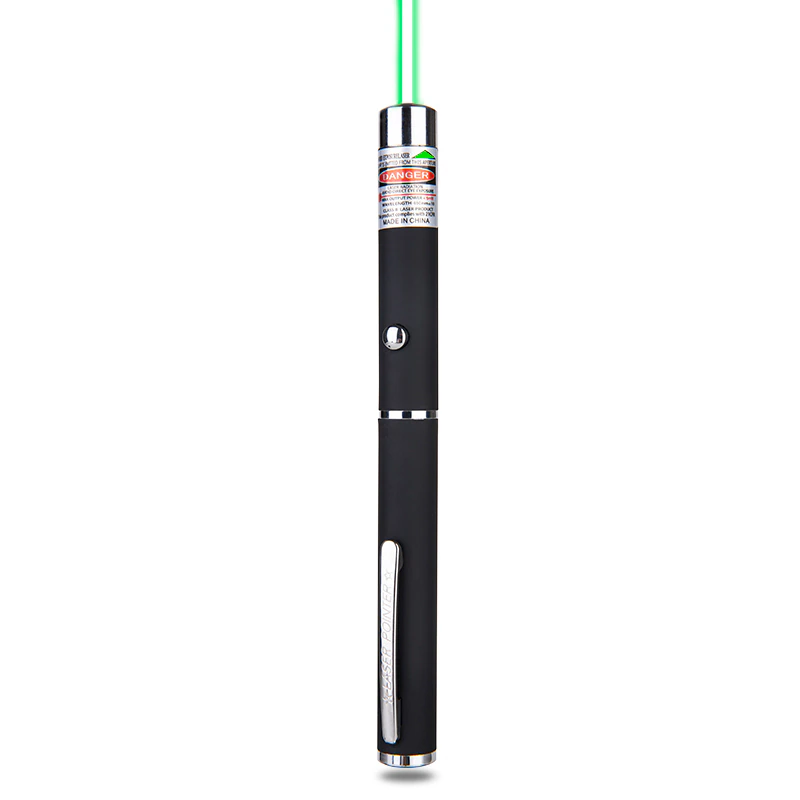 Puce Gaia 3-pack laser pointer pens with green, blue, and red beams, ideal for cat toys and interactive play.