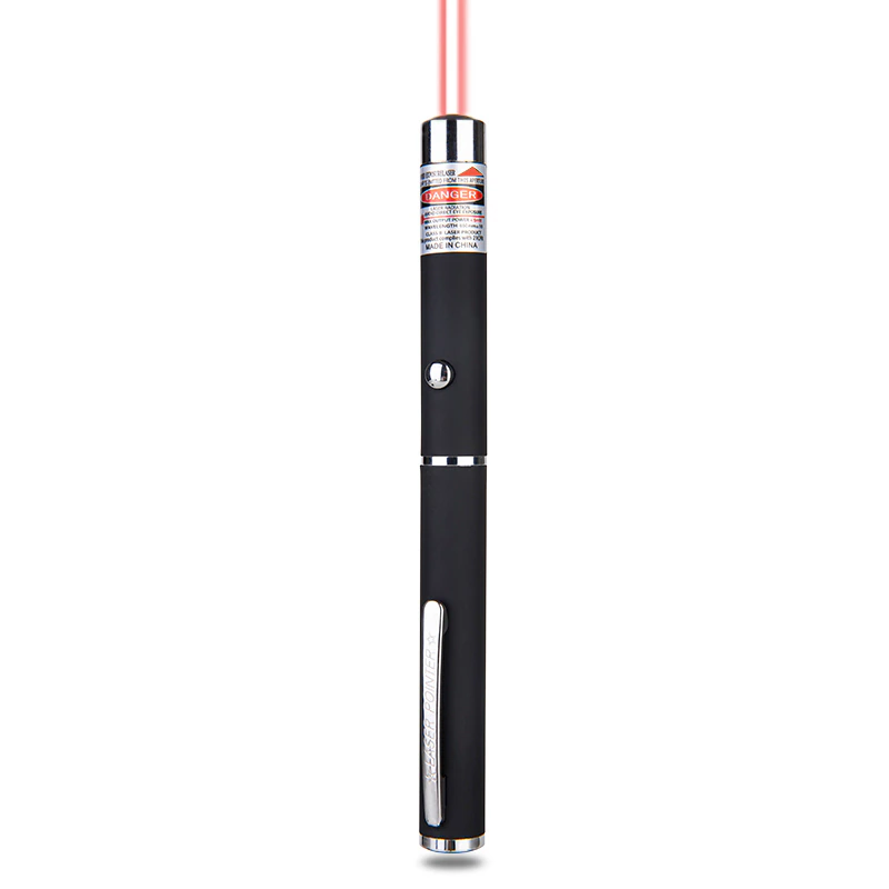 Puce Gaia 3-pack laser pointer pens with green, blue, and red visible beams, ideal cat toys for interactive play.
