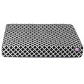 Large black Bamboo orthopedic memory foam pet bed by Rose Chloe with plush cushioning for pets' comfort.