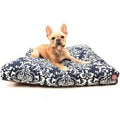 Rose Chloe French Quarter orthopedic pet bed with memory foam for dogs, featuring plush fabric and supportive cushioning.