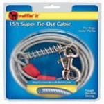 Large dog tie-out cable by Rose Chloe, 15 ft standard leash for secure outdoor walks with big dogs.