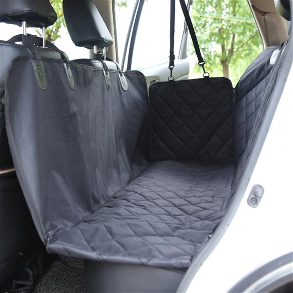 Teal Simba waterproof dog car seat cover shown on vehicle seat, designed to protect and keep pets secure during travel.